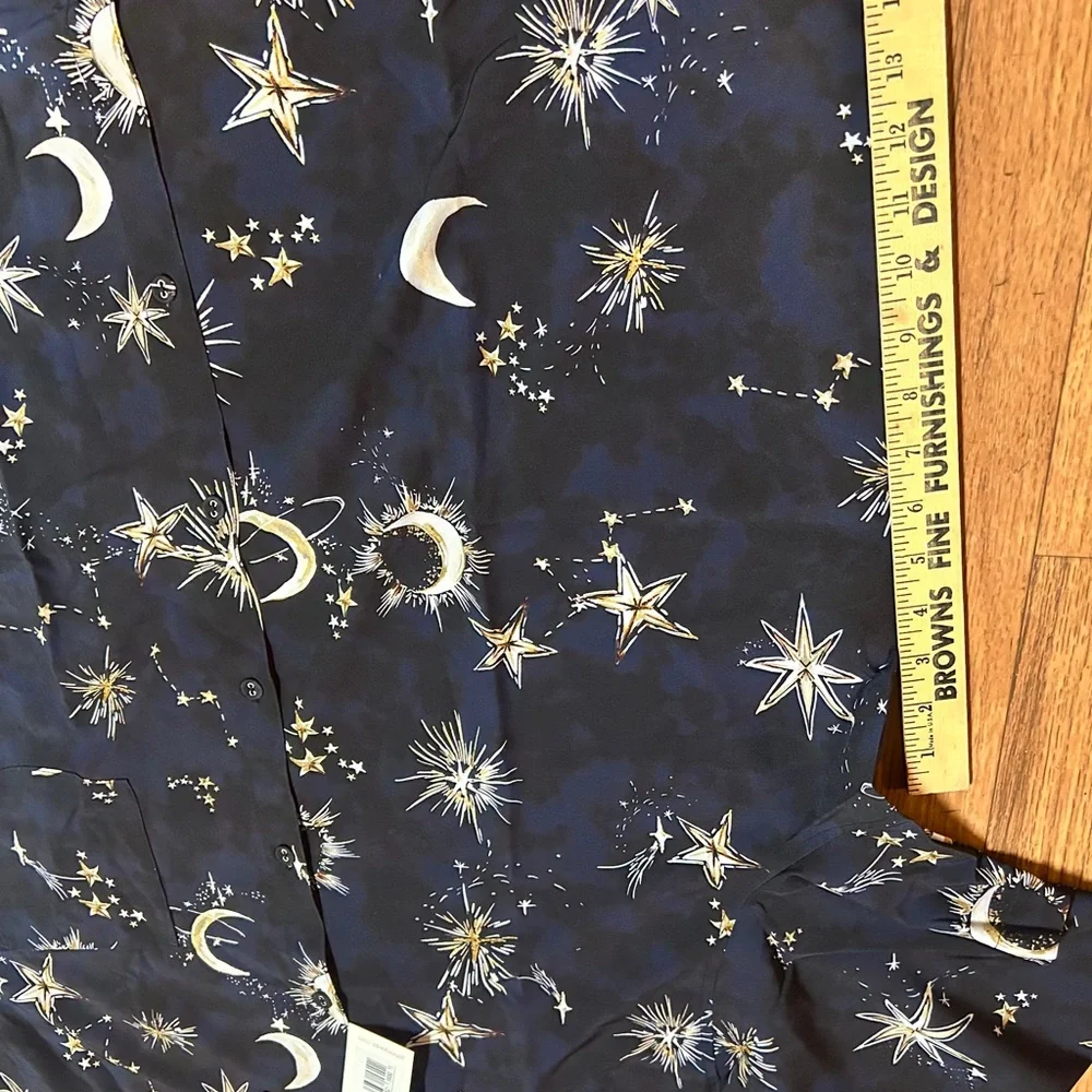 Johnny Was Midnight Celestial Print Shirt - Picture 2 of 11